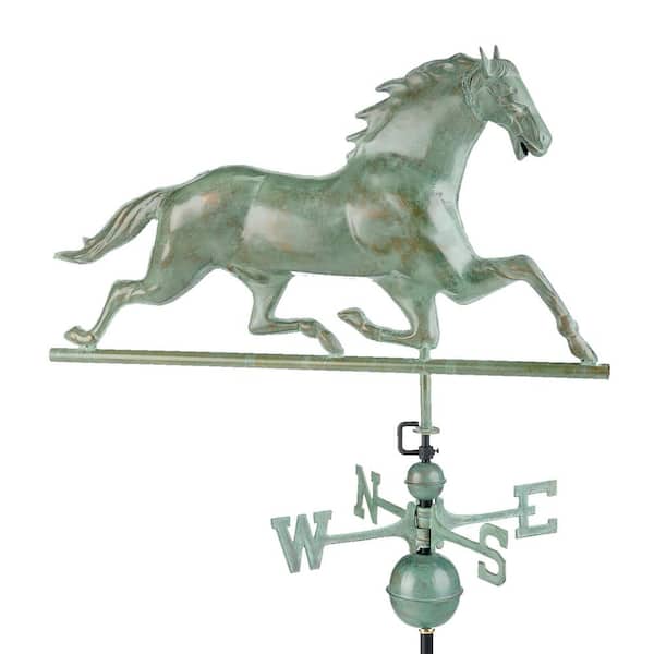 Horse Weathervane - Blue Verde Copper