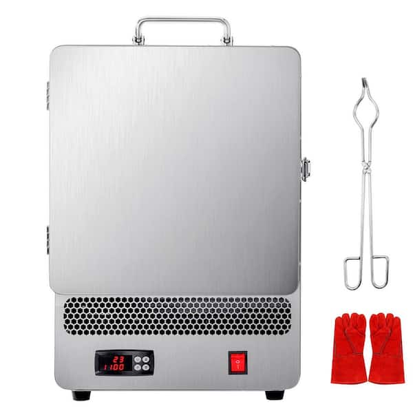 1500-Watt Electric Tabletop Kiln Melter 2192℉ Max for Pottery Glazing Gold Silver Melting Wax Clay DIY Projects