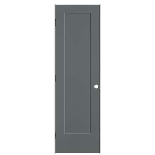 Masonite 24 in. x 80 in. 1-Panel Lincoln Park Right-Hand Solid Core Cordite Molded Composite Single Prehung Interior Door