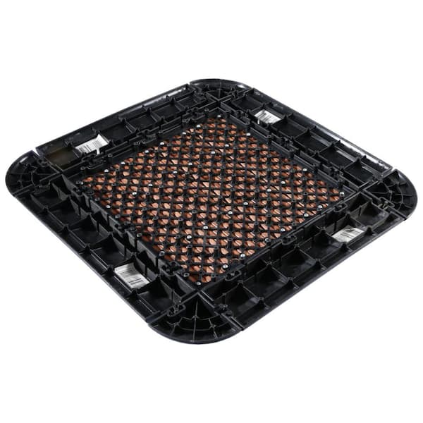 Courtyard Casual 24-Pack Black PVC Deck Tile Transition
