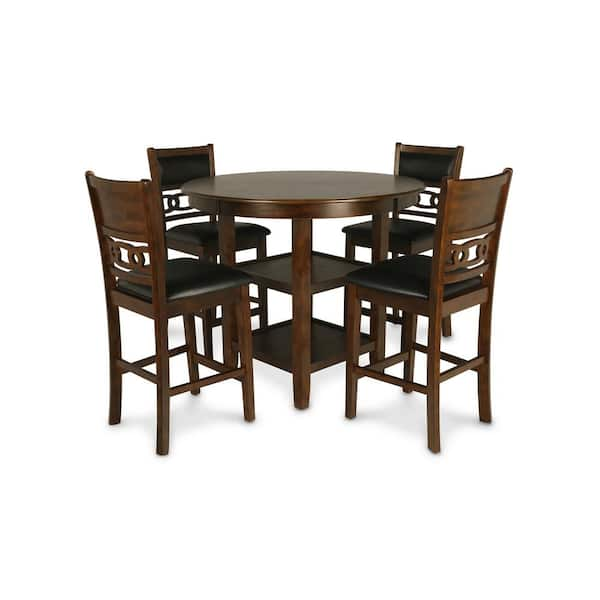 Gia 5 piece round dining discount room set by new classic