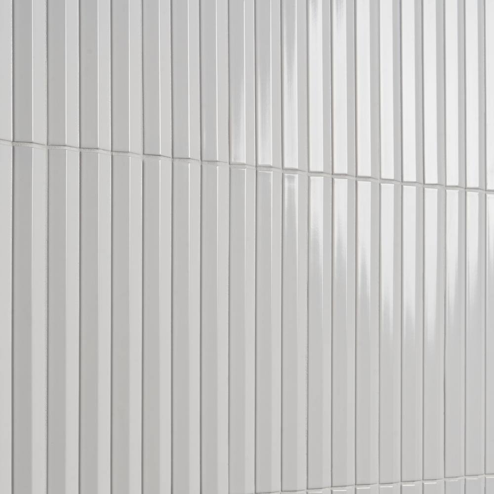 Apex 5" x 16" Ivory Polished Porcelain Wall Tile