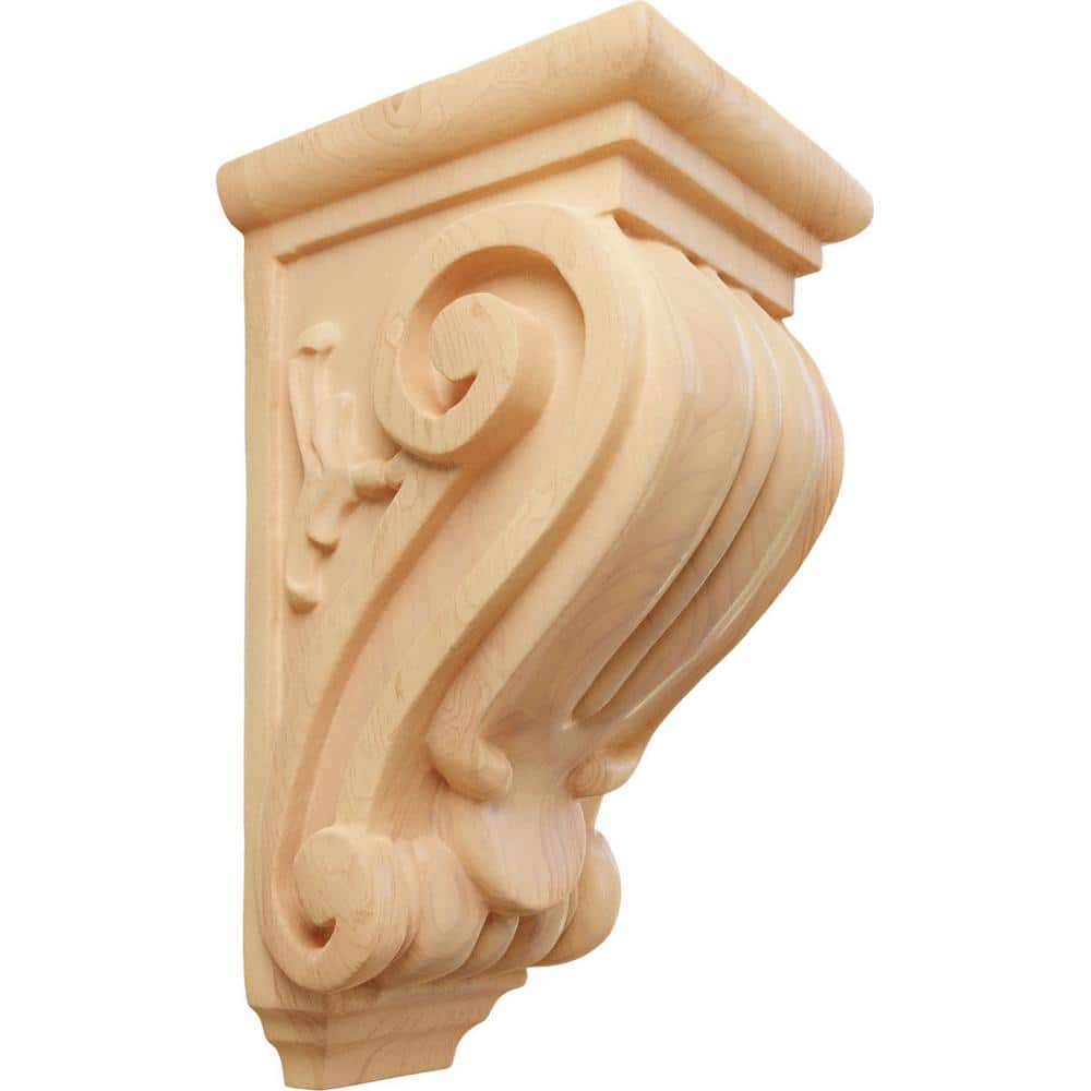 4 in. x 3-1/2 in. x 7 in. Unfinished Wood Red Oak Small Classical Corbel price history on PriceWatchPro