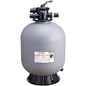 Sand Filter 24 in. Swim Pool Sand Filter System 65 GPM with 7-Way Multi-Port Valve, Filter Backwash Rinse Waste Function