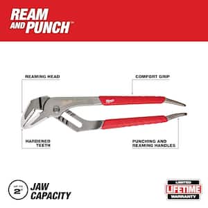 10 in. Straight-Jaw Pliers with Comfort Grip and Reaming Handles