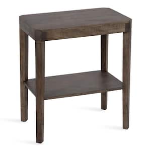 Talcott 14 in. D x 26.24 in. H x 22 in. W Gray Rectangle Wood End Table