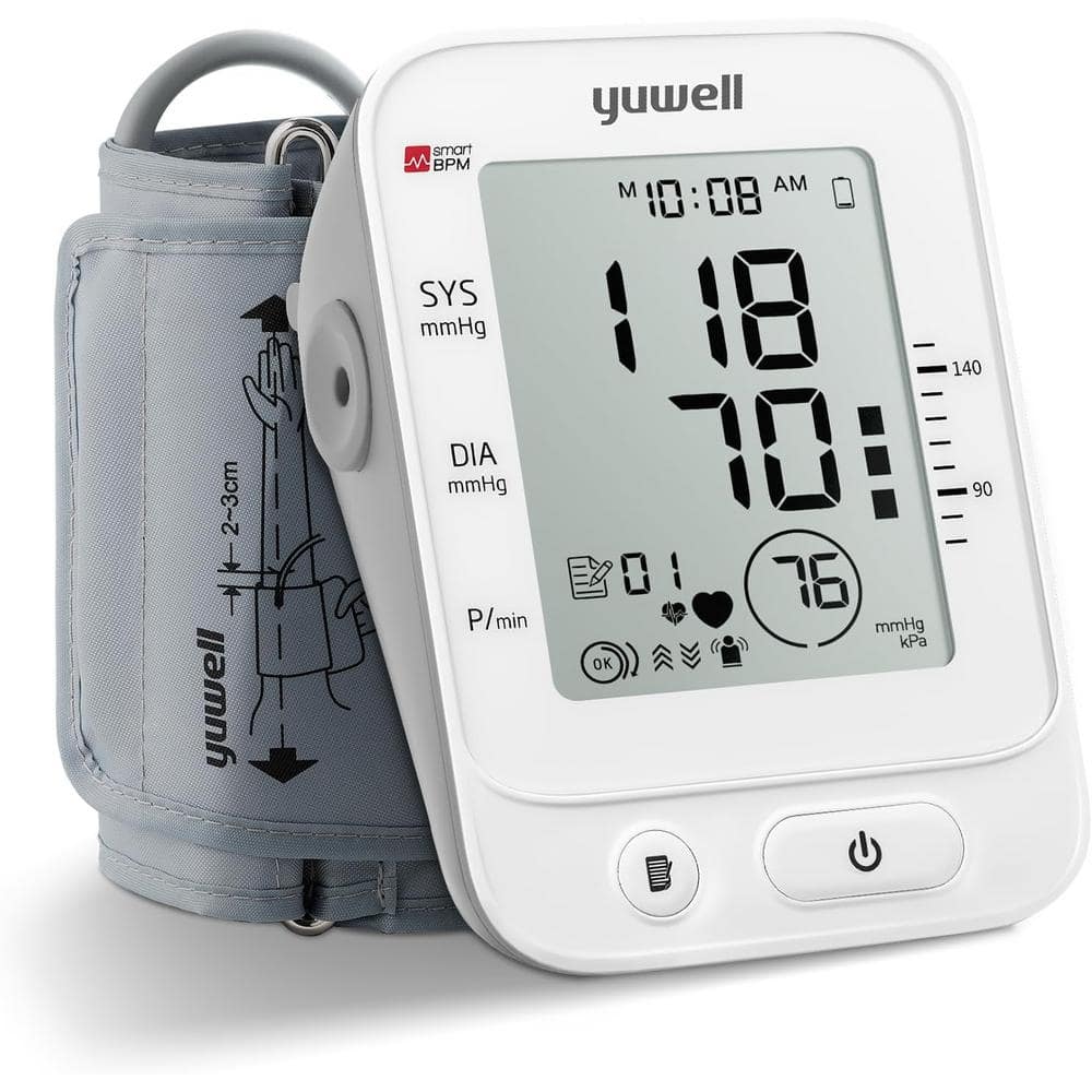 Blood Pressure Monitor, Large Upper Arm Cuff with Large Display, Stores 99 