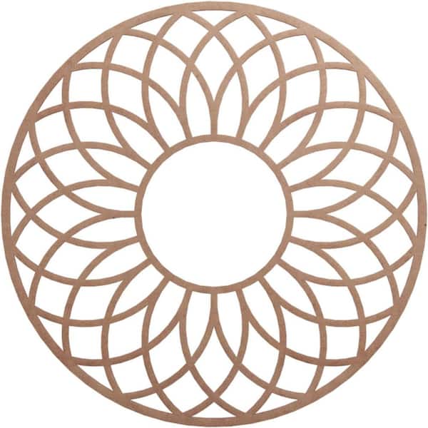 Ekena Millwork 0.25 in. x 40 in. x 40 in. Wood Medallion Moulding