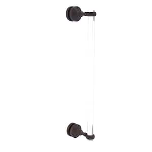 Pacific Grove Collection 18 Inch Single Side Shower Door Pull with Twisted Accents in Venetian Bronze
