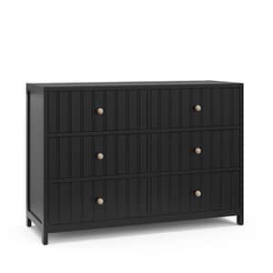 Teddi Black 6-Drawer 51.37 in Wide Dresser