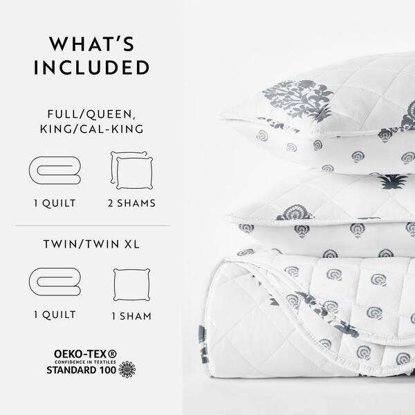 Becky Cameron All Season 3-Piece Dusk Blue Stamped Bloom