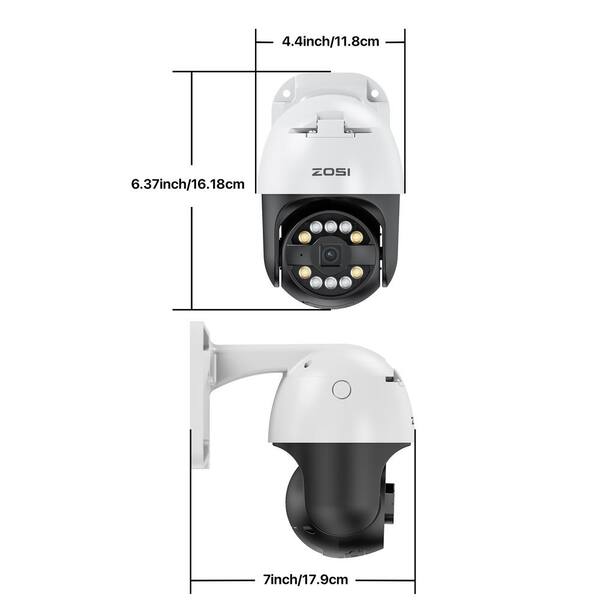 Zosi Nvr ZOSI 8CH 4K Home PoE Security Camera System Spotlight