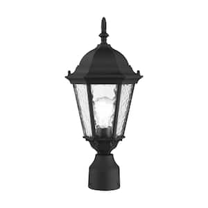 Hamilton 1 Light Textured Black Outdoor Post Top Lantern
