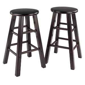 Element 24 in. Espresso Counter Stool Set (2-Pieces)