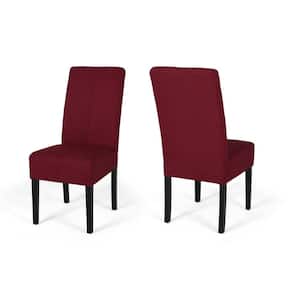Pertica Dark Brown Wood Dining Chairs (Set of 2)