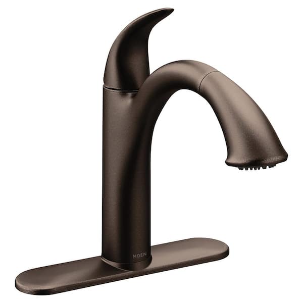 MOEN Camerist Single-Handle Pull-Out Sprayer Kitchen Faucet in Oil Rubbed Bronze