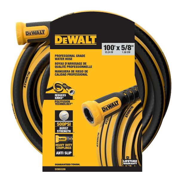 5/8 in. dia x 100 ft. Professional Grade Heavy-Duty Water Hose