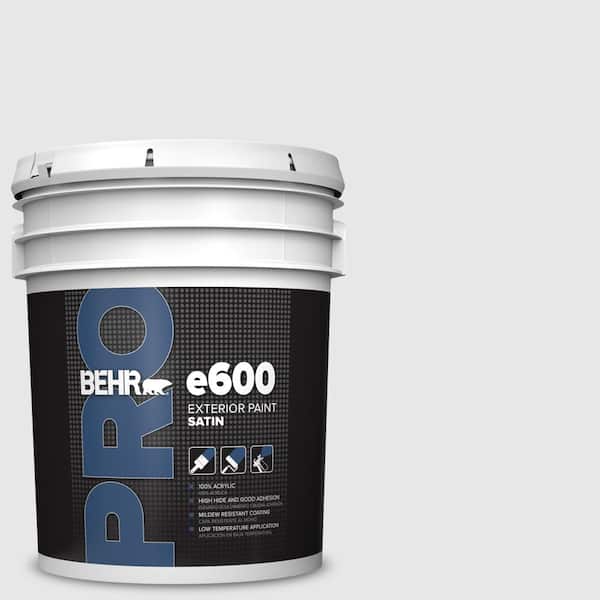 BEHR PRO 5 gal. #PR-W09 Nimbus Cloud Satin Exterior Paint