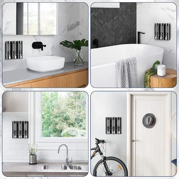 Dyiom 3-in-1 Shower Soap Dispenser, Shampoo and Conditioner Dispenser, Soap Separator Bathroom, White