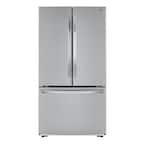 23 cu. ft. French Door Refrigerator with Ice Maker in PrintProof Stainless Steel, Counter Depth