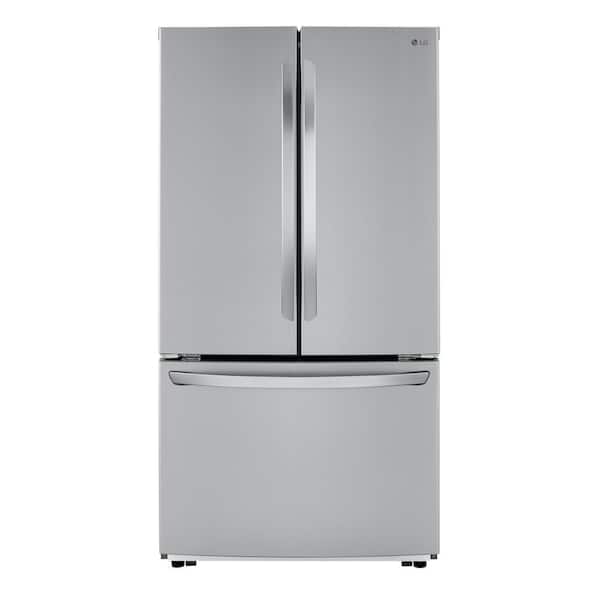 LG Electronics 23 cu. ft. French Door Refrigerator with Ice Maker in PrintProof Stainless Steel, Counter Depth