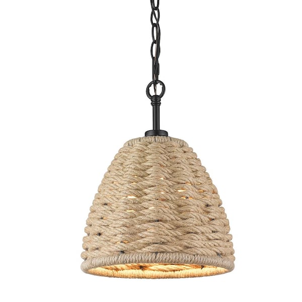 Hathaway 1- -Light Matte Black Mini Pendant