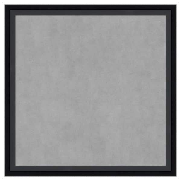 Amanti Art Lucie Black 13 in. x 13 in Framed Magnetic Board