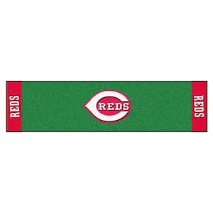 MLB Cincinnati Reds 1 ft. 6 in. x 6 ft. Indoor 1-Hole Golf Practice Putting Green