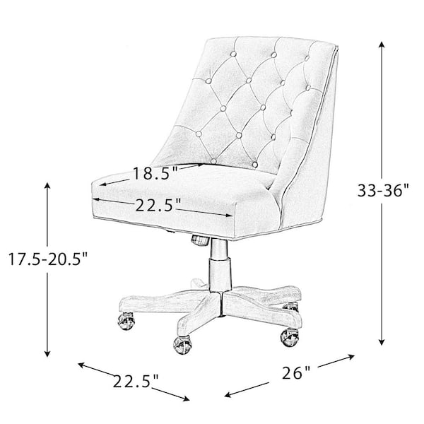 JAYDEN CREATION Patrizia Contemporary Task Chair Office Swivel