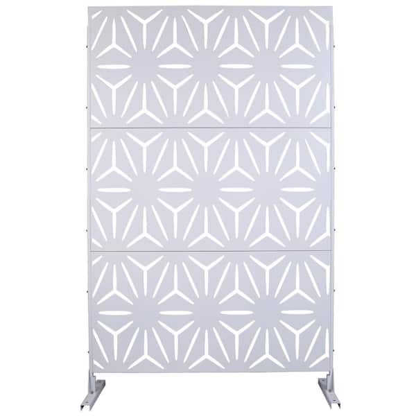 house on the hill セットアップ 4 ft. x 6.3 ft. White Steel Patio
