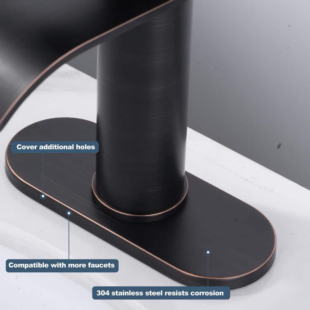 6.3-Inch Oil Rubbed Bronze Stainless Steel Escutcheon Plate