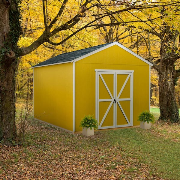 Handy Home Products Do-it Yourself Astoria 12 ft. x 12 ft. Outdoor Wood Storage Shed with Smartside and Floor system Included (140 sq. ft.)