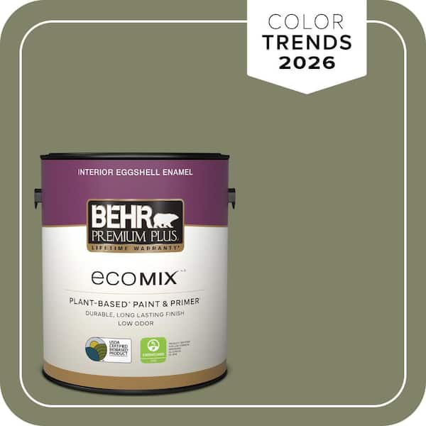 BEHR PREMIUM PLUS 1 gal. #S380-6 Ecological Eggshell Enamel EcoMix ...
