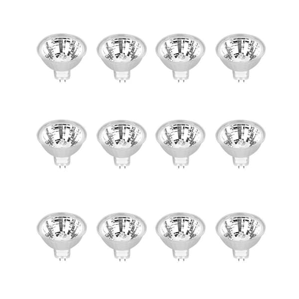 Feit Electric 20-Watt MR16 (2800K) Dimmable GU5.3 12-Volt Halogen Light Bulb (12-Pack)