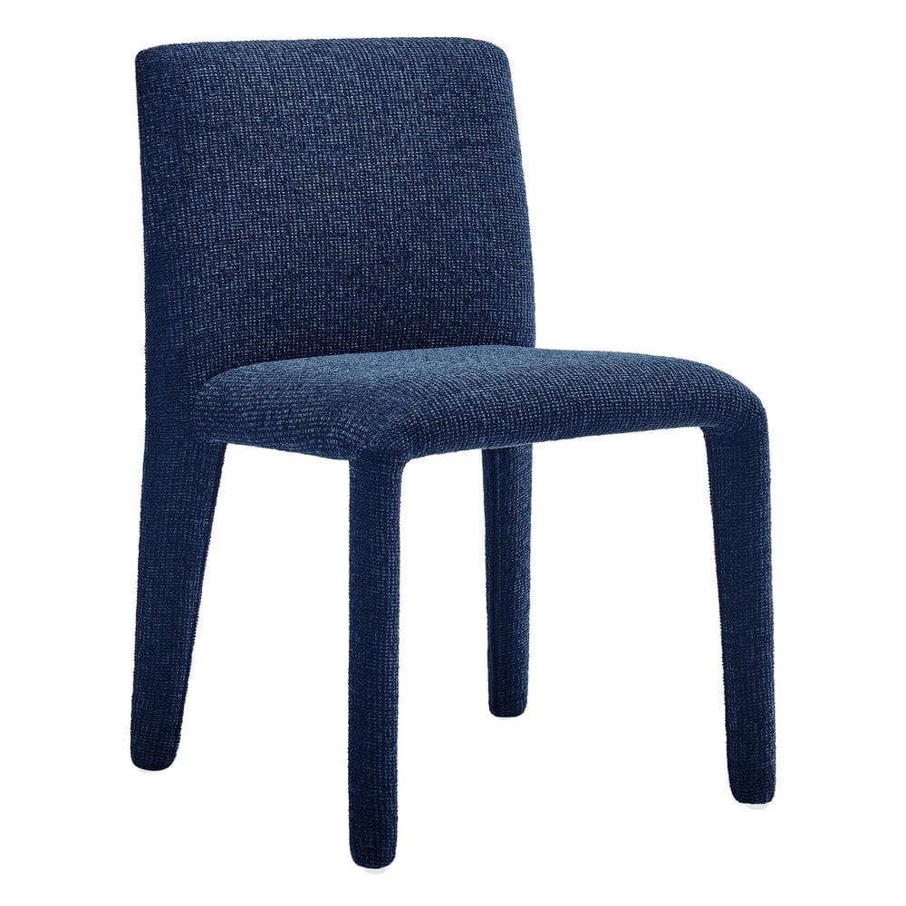 MODWAY Rhodes Fully Upholstered Dining Chair in Navy-Chenille