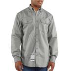 Men's Regular Medium Gray FR Classic Twill Long Sleeve Shirt