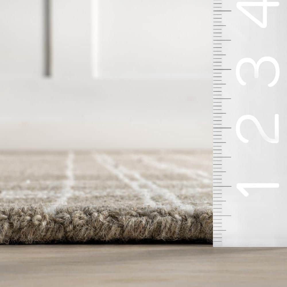 Valery Plaid Sand 9 ft. x 12 ft. Indoor Area Rug - thumbnail 8