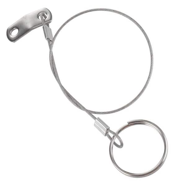 Lanyard Series 1 ft. Retractable Lifeline with Quick Release Ring, Drop Cam, Plastic Coating-Stainless Steel, 4 Pack