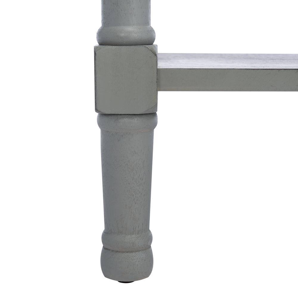 Ryder Distressed Grey 40" Wood and Metal Console Table with Storage