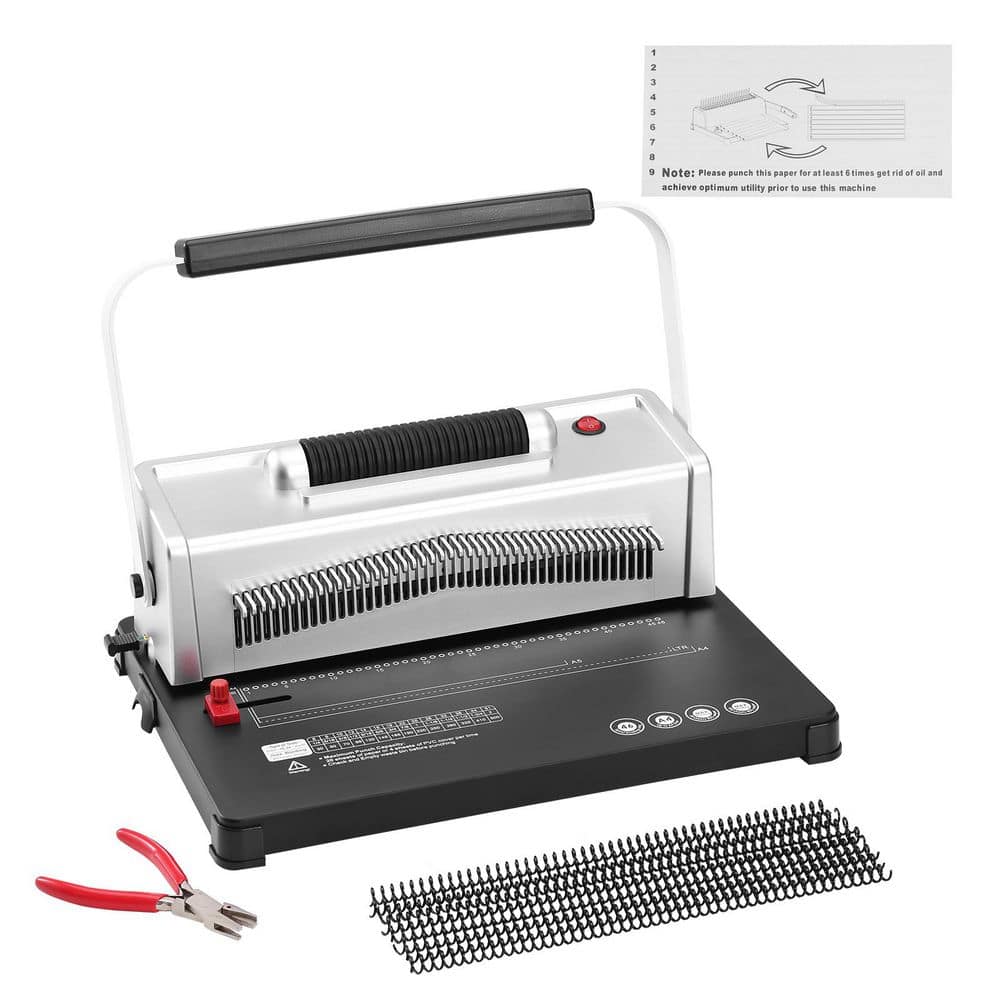 SKYSHALO Coil Spiral Binding Machine, Manual Book Maker with Electric ...