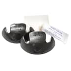 One-Size-Fits-All Black Flexible Rubber Boot Saver Toe Protectors