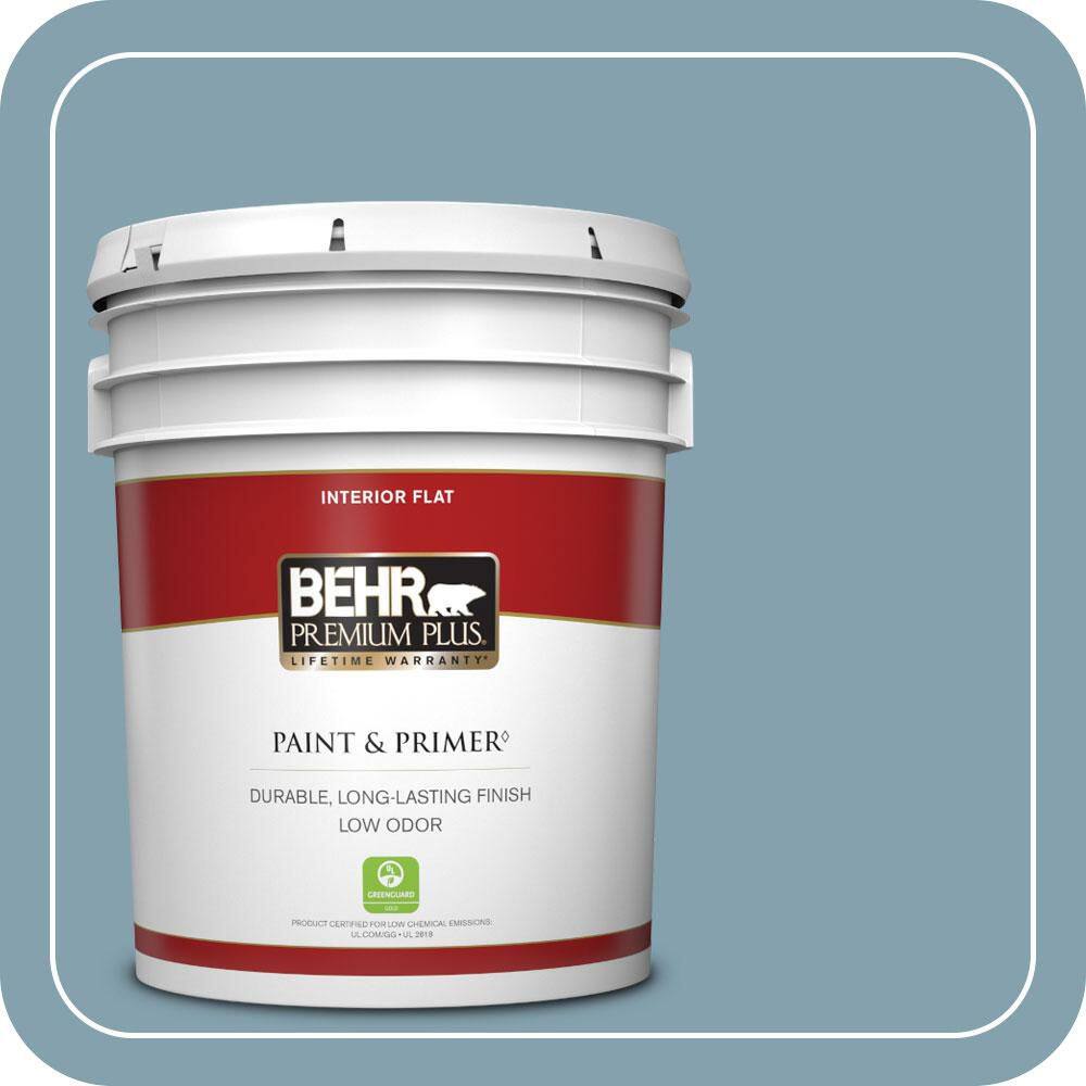 5 gal. #T14-14 Cloisonne Blue Flat Low Odor Interior Paint & Primer price history on PriceWatchPro