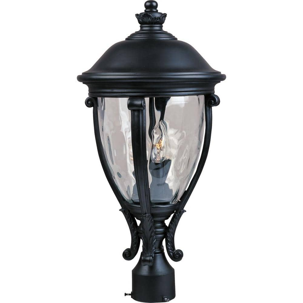 Maxim Lighting Camden Vivex 3-Light Black Outdoor Pole/Post Mount ...