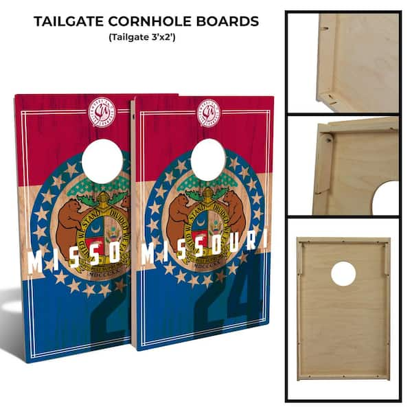 IPG Global Marketing Wood Triangle Heritage Logo Cornhole Board