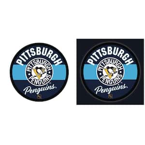 Pittsburgh Penguins 23 in. Round Vintage Logo Plug-In LED Lighted Sign