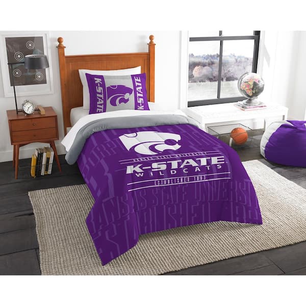 THE NORTHWEST GROUP Kansas State 2-Piece Modern Take Multi Twin Comforter Set