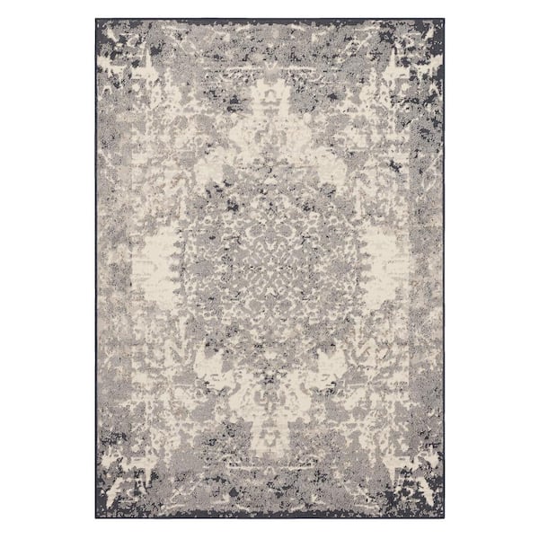 Marion Dove 5 ft. 3 in. x 7 ft. 6 in. Traditional Ornamental Medallion Area Rug