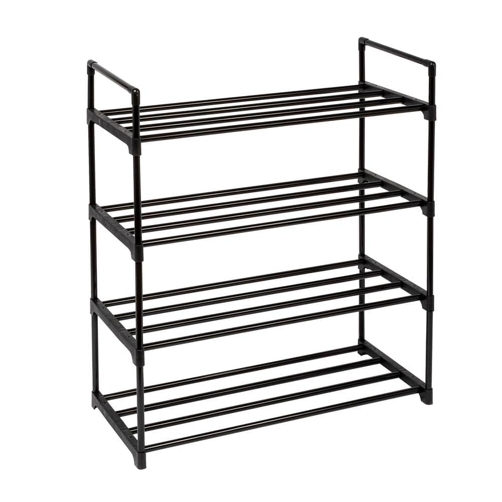 Upgrade Shoe Rack Black- Removable Panel – Haixinhome