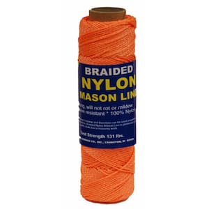 #1 x 1000 ft. Braided Nylon Mason in Line Orange