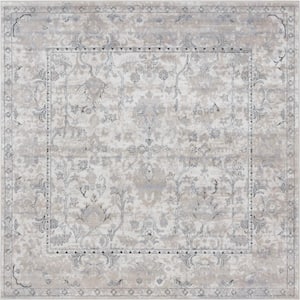 Portland Central Ivory 6 ft. x 6 ft. Square Area Rug